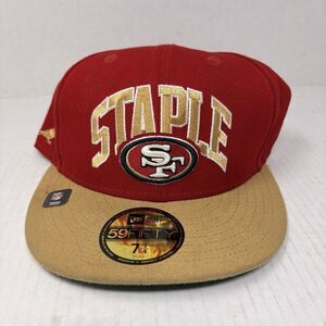 New Era X Staple San Francisco 49ers 9FIFTY Hat Men’s Red 7 1/4